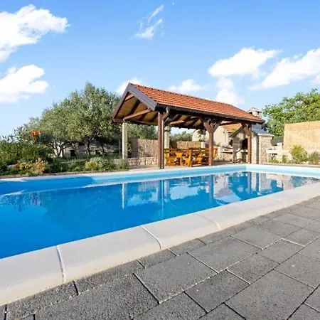 Olive Tree House With Jacuzzi, Wifi And 40M2 Pool Villa Siritovci Exterior photo