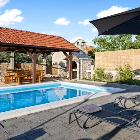 Olive Tree House With Jacuzzi, Wifi And 40M2 Pool Villa Siritovci Exterior photo